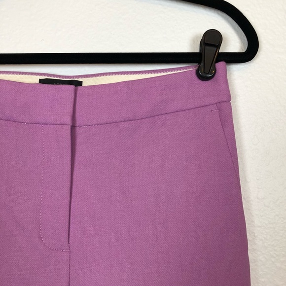 NWT J. Crew wool patio pant lilac purple 00 - Picture 2 of 6